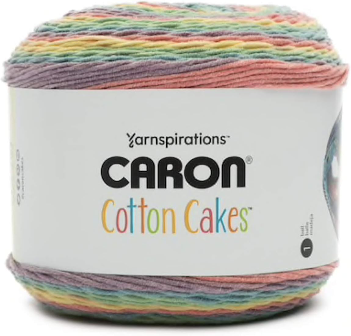 Caron Cotton Cakes Self Striping Yarn 530 yd/485 m 8.8 oz/250 g (Calico Flowers)