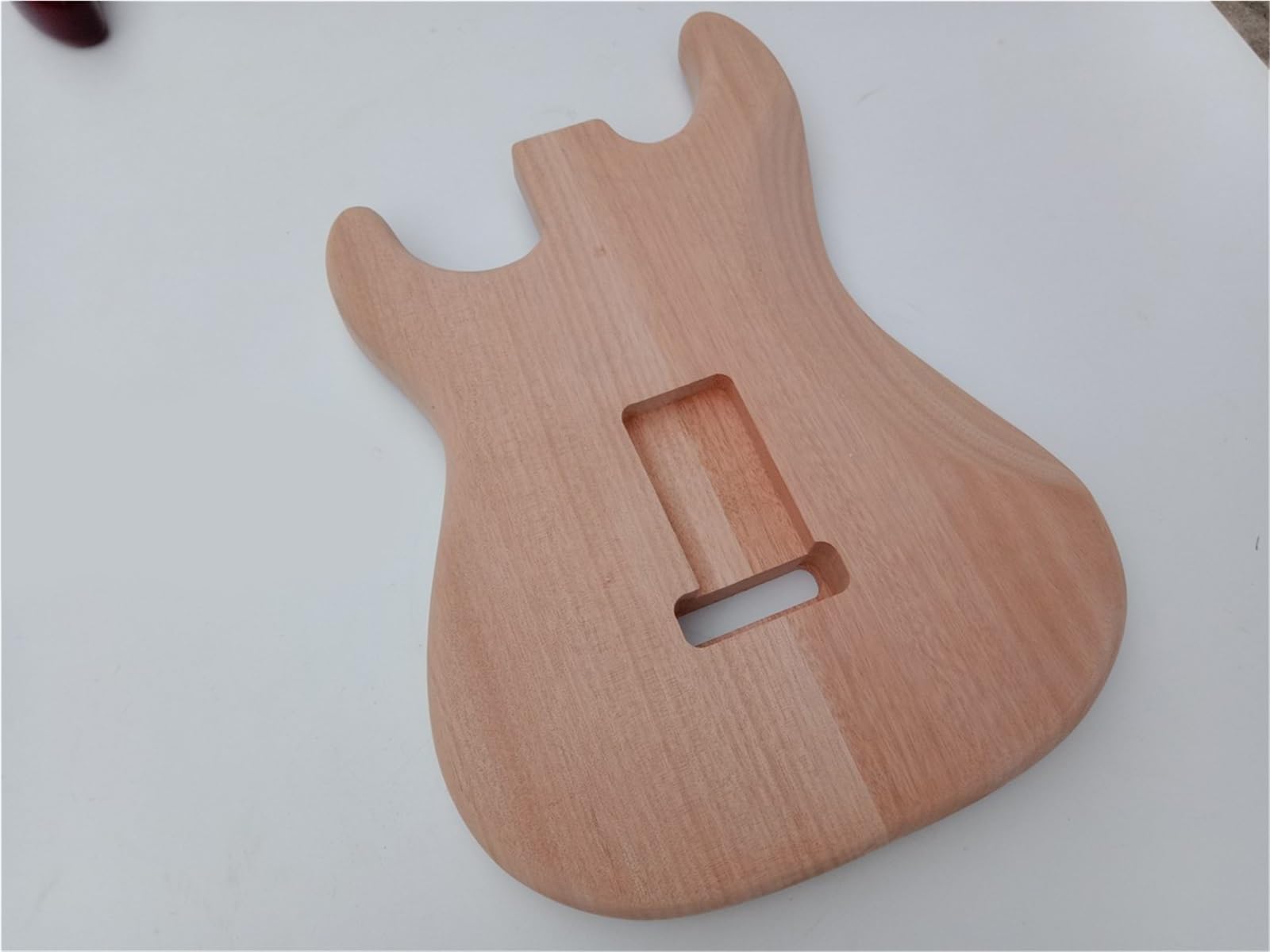 Gitara Elektryczna Z Korpusem Mahoniu Wykończenie Pomarańczowe Zestaw Samodzielnego Montażu Korpusu Gitary