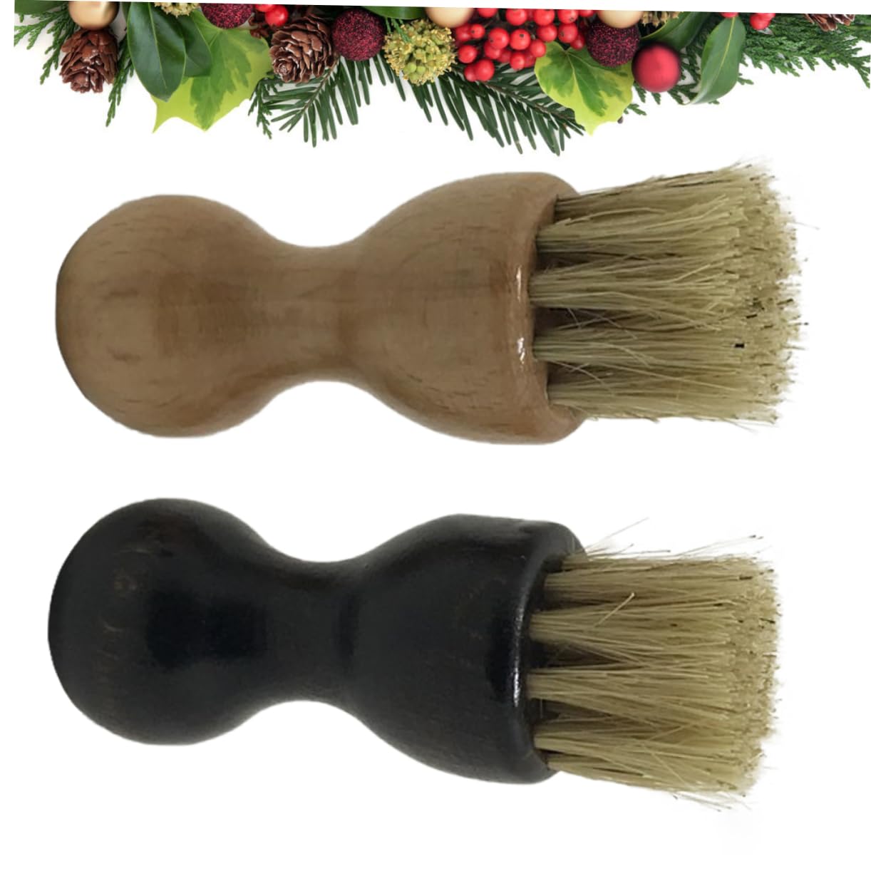 minkissy 2 Uds Cepillo para Brillo De Botas Cepillo para Zapatos De Pelo De Caballo para Botas De Gamuza Aplicadores De Zapatos para Lavar De Zapatillas