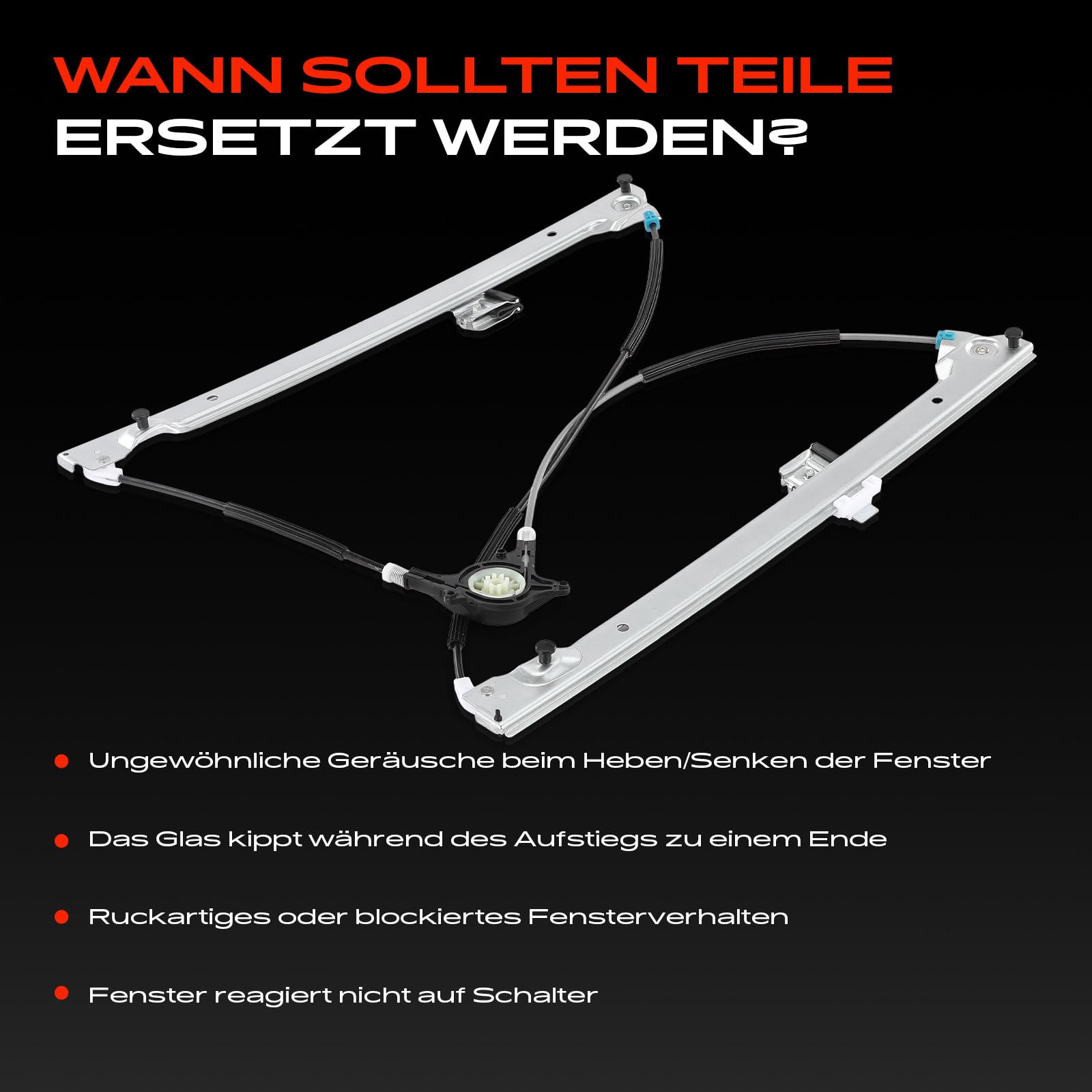 Frankberg Fensterheber Vorne Rechts Kompatibel mit Viano/Vito/Mixto Kasten W639 MPV Bus Kasten 2003-2011 6397200146