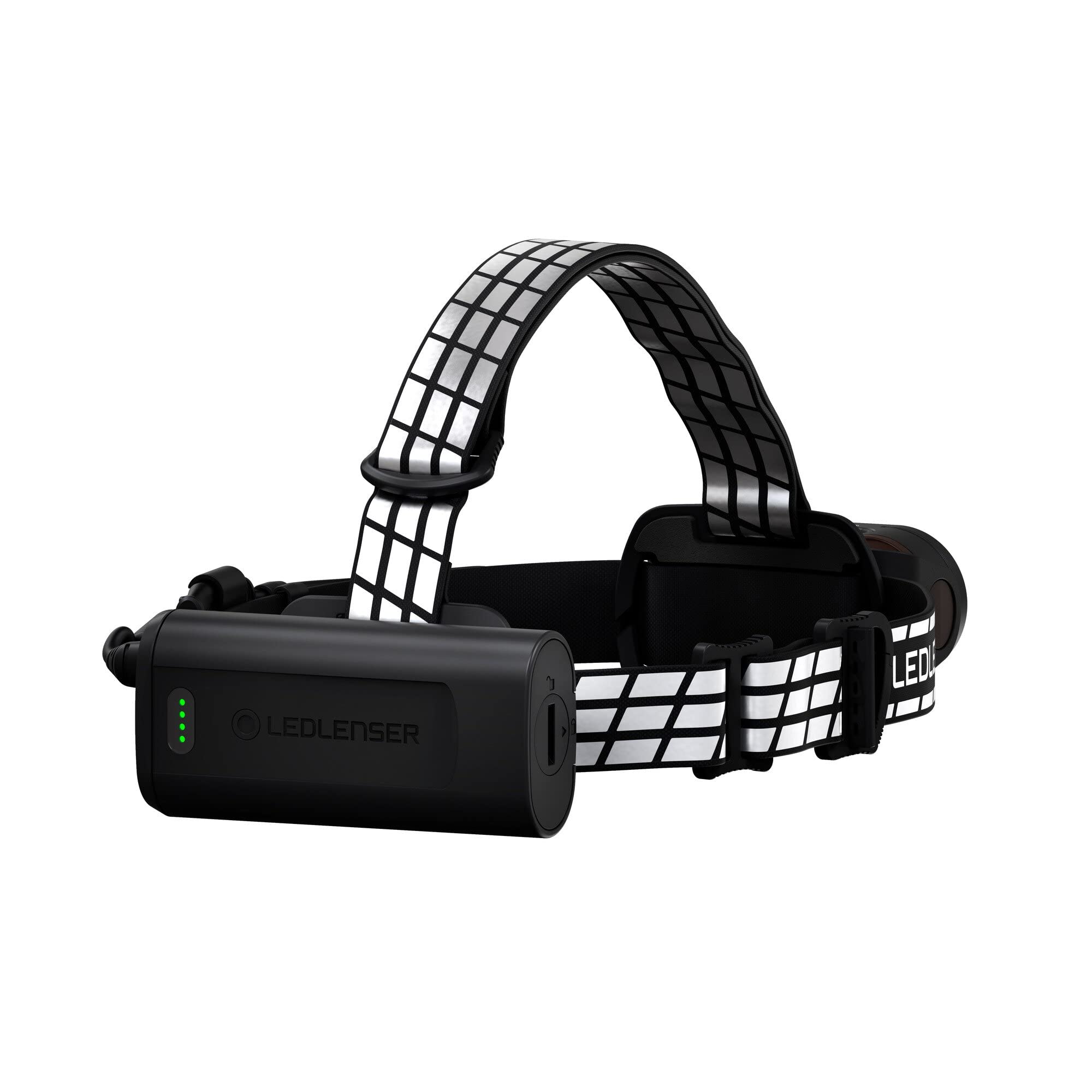 Ledlenser H19R Signature Premium latarka czołowa LED, ładowalna, z czerwonym światłem, IP67, 4000 lumenów, pilot zdalnego sterowania Bluetooth, zasięg światła 330m, magnetyczny kabel USB do ładowania
