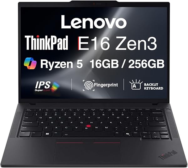 Lenovo ThinkPad E16 Gen 2 â€“ AMD Ryzen 5 7535U 16â€³ WUXGA IPS Laptop â€“ 16 GB DDR5 â€“ 256 GB SSD â€“ AMD Radeon 660M
