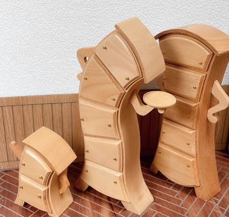 AirAds - Casa de muñecas a escala 16, muebles en miniatura, modernos cajones de madera pintada (juego 3) disponible en Yaxa Venezuela