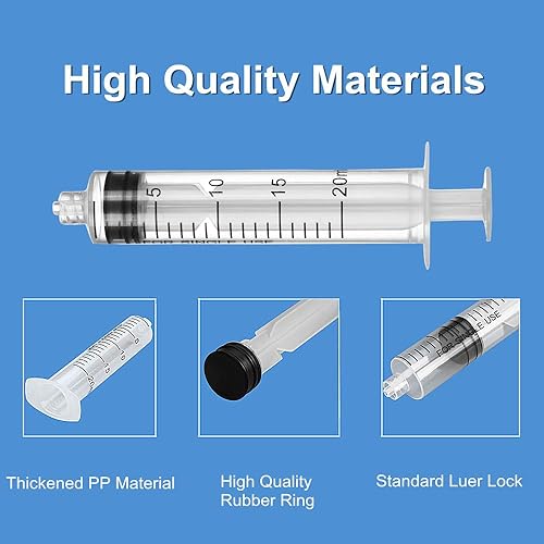 Vista 34 de Blunt Tip Food Syringe with Needle - Resin Refilling Glue Lube Liquid Plastic Syringes, 12Pack-5ml/cc Syringes for Lip Gloss Base Ink Precision Oil