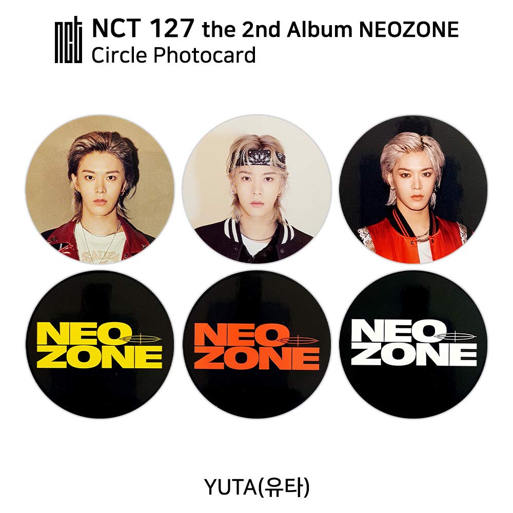AmazingK NCT 2nd Album Neozone Official Circle Photocard Kpop (Yuta Set_3pcs)