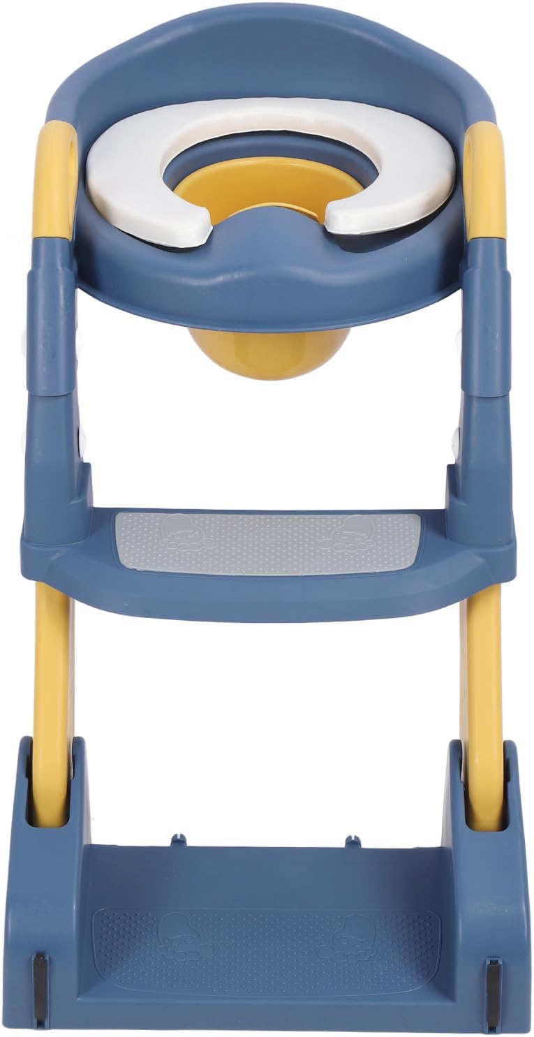 3 in 1 Potty Training Seat with Step Stool Ladder | Nonslip Pads & Comfortable PVC Design for Baby Boys & Girls | Perfect Toddler Toilet Training Solution