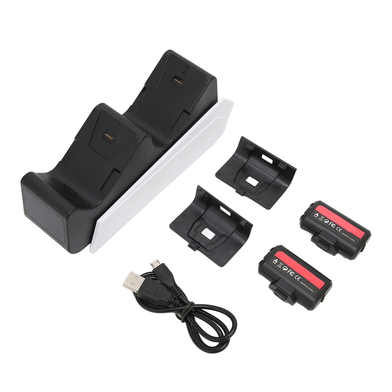 Cocoarm Controller Doppia Stazione di Ricarica, 2 Batterie da 1100mAh