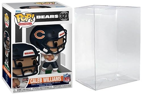 Funko Pop! NFL Chicago Bears Caleb Williams Vinyl Figure #323 with Protective Case