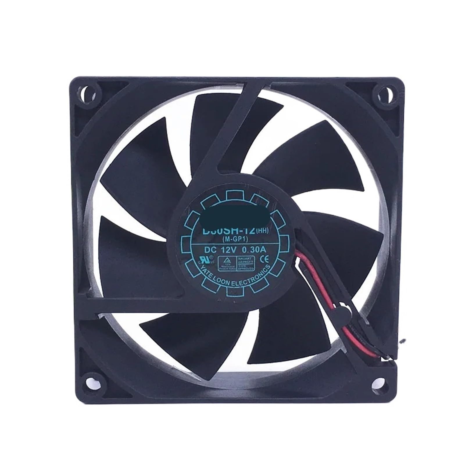JJKKOZVQF D80SH-12 DC 12V 0.30A 80x80x25mm 2-Wire Cooling Fan