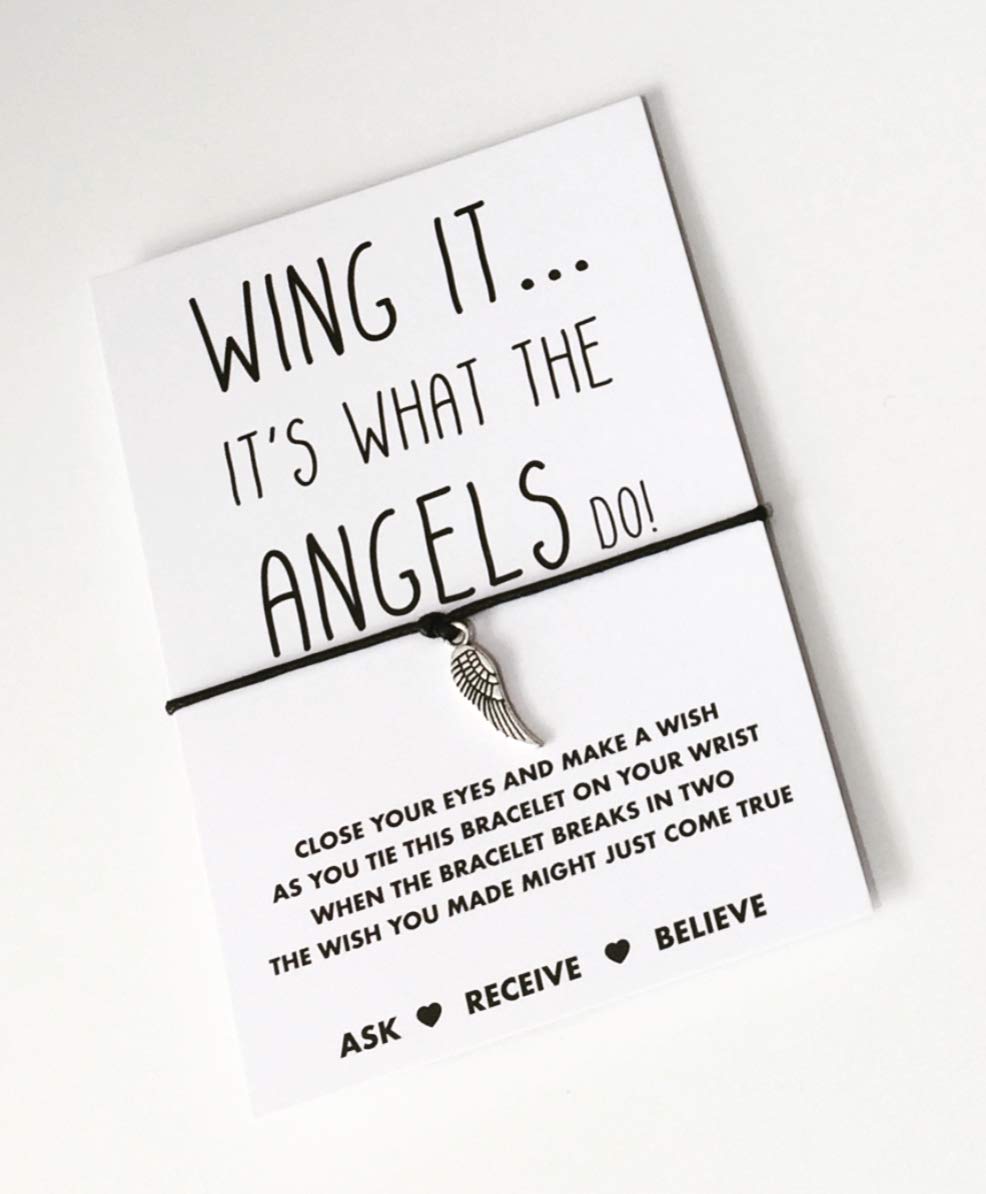 Wing it wish bracelet | Angel wing bracelet | Wing it gift