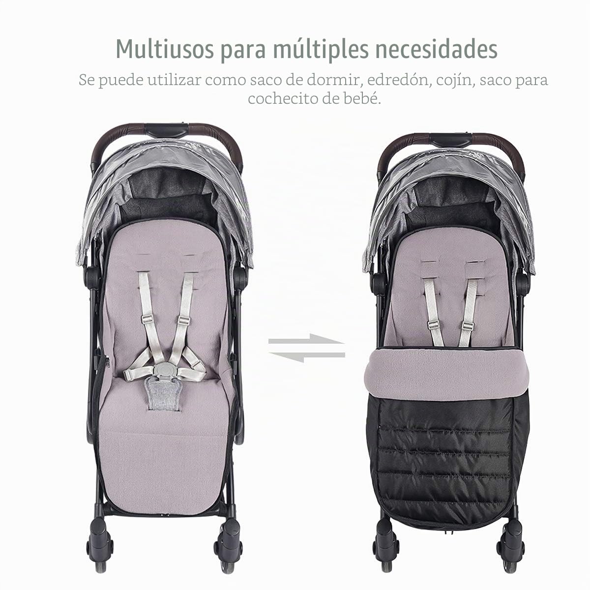 SONARIN Saco Silla de Paseo universal, Impermeable y a prueba de viento,Protección antideslizante,Cosy Toes, Forro Polar térmico Deluxe,para Sillas de paseo,Cochecito