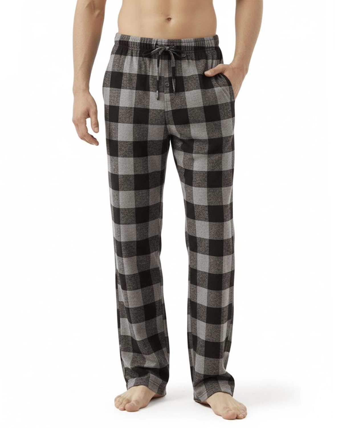 Zylioo Lang Bein Schlafanzughose Herren Lang Pyjamahose Tall Nachtwäsche Hose