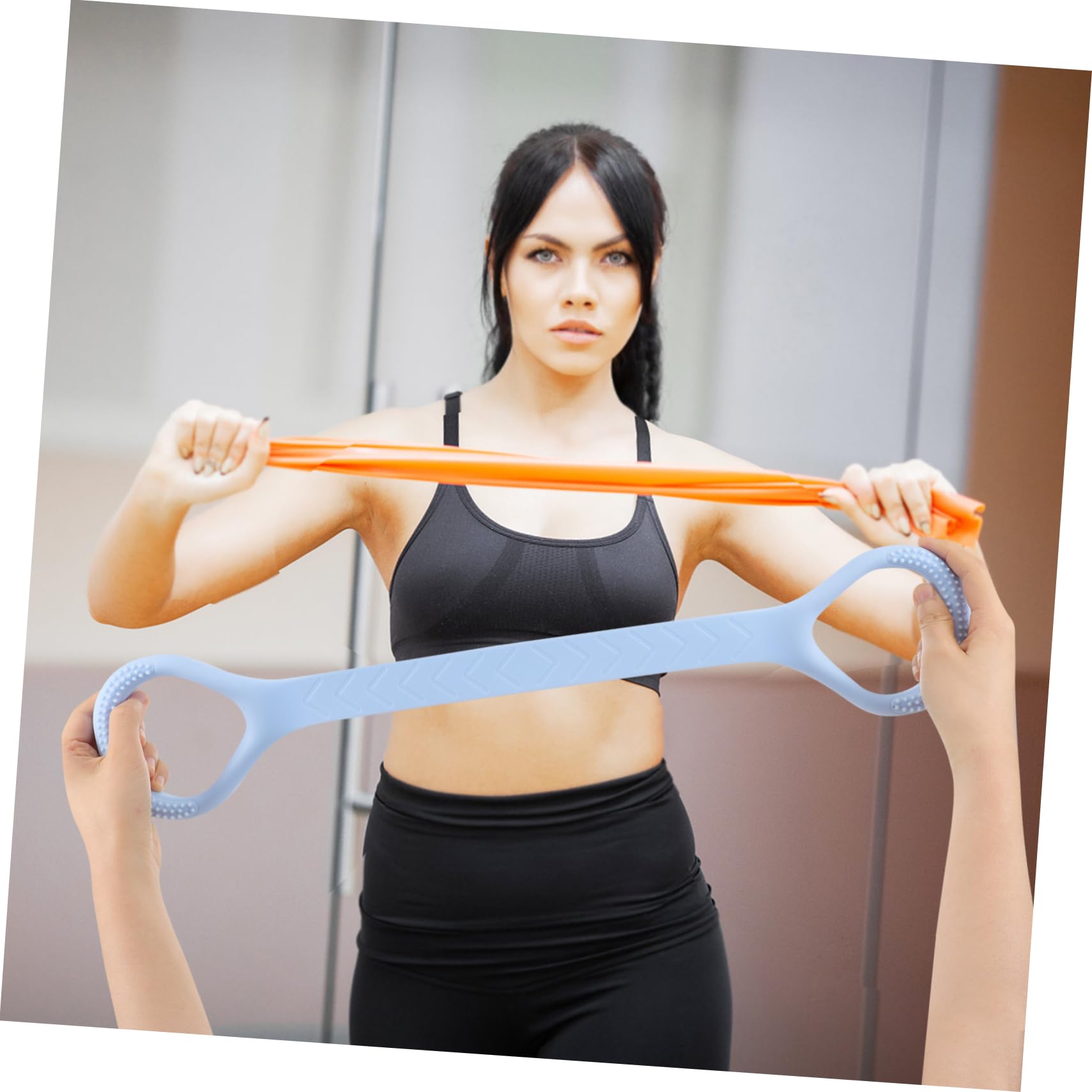 ibasenice 5pcs Resistance Band Yoga Stretch Strap Elastic Exercise Band for Full Body Workouts Suitable for Men Women for Yoga Strength Training and Muscle Activation