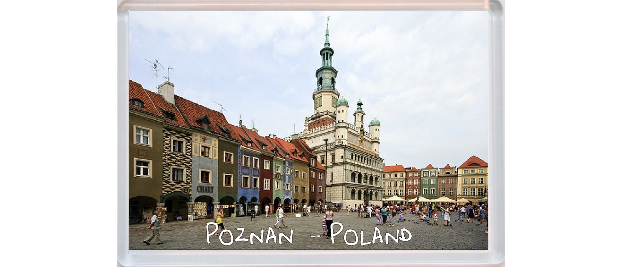Poznan - Poland - Jumbo Fridge Magnet