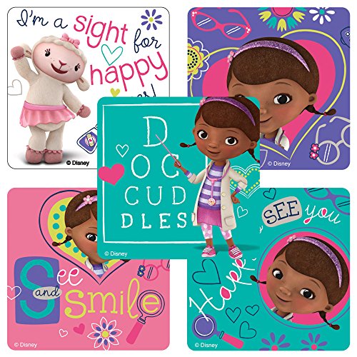 SmileMakers Lot de 100 Autocollants pour Soins oculaires Docteur La Peluche