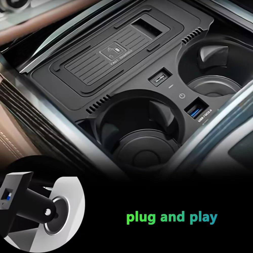 Chargeur sans fil 15W adapté for Bmw série 7 730 2017 – 2021, support de téléphone portable for voiture, coussin de Charge, accessoires de Charge rapide
