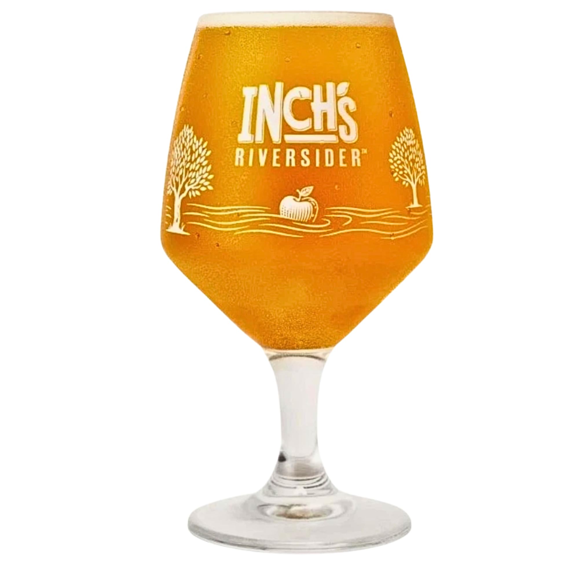Inch's Riversider Cider Pint Glass 20 oz CE M25 Cider Lager Beer Man Cave Roxley