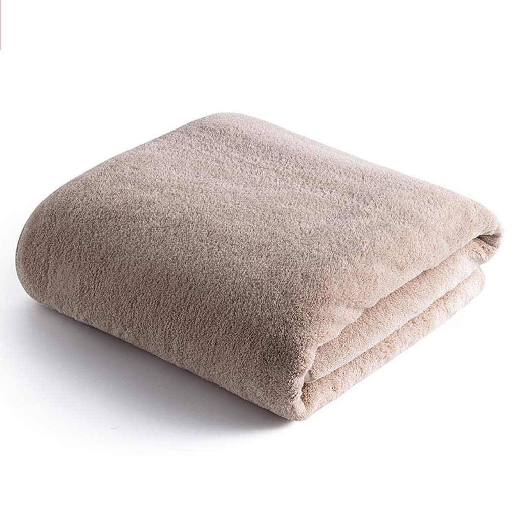 Toallas de baño grandes absorbentes de vellón de coral, juego de 2 sábanas de secado rápido