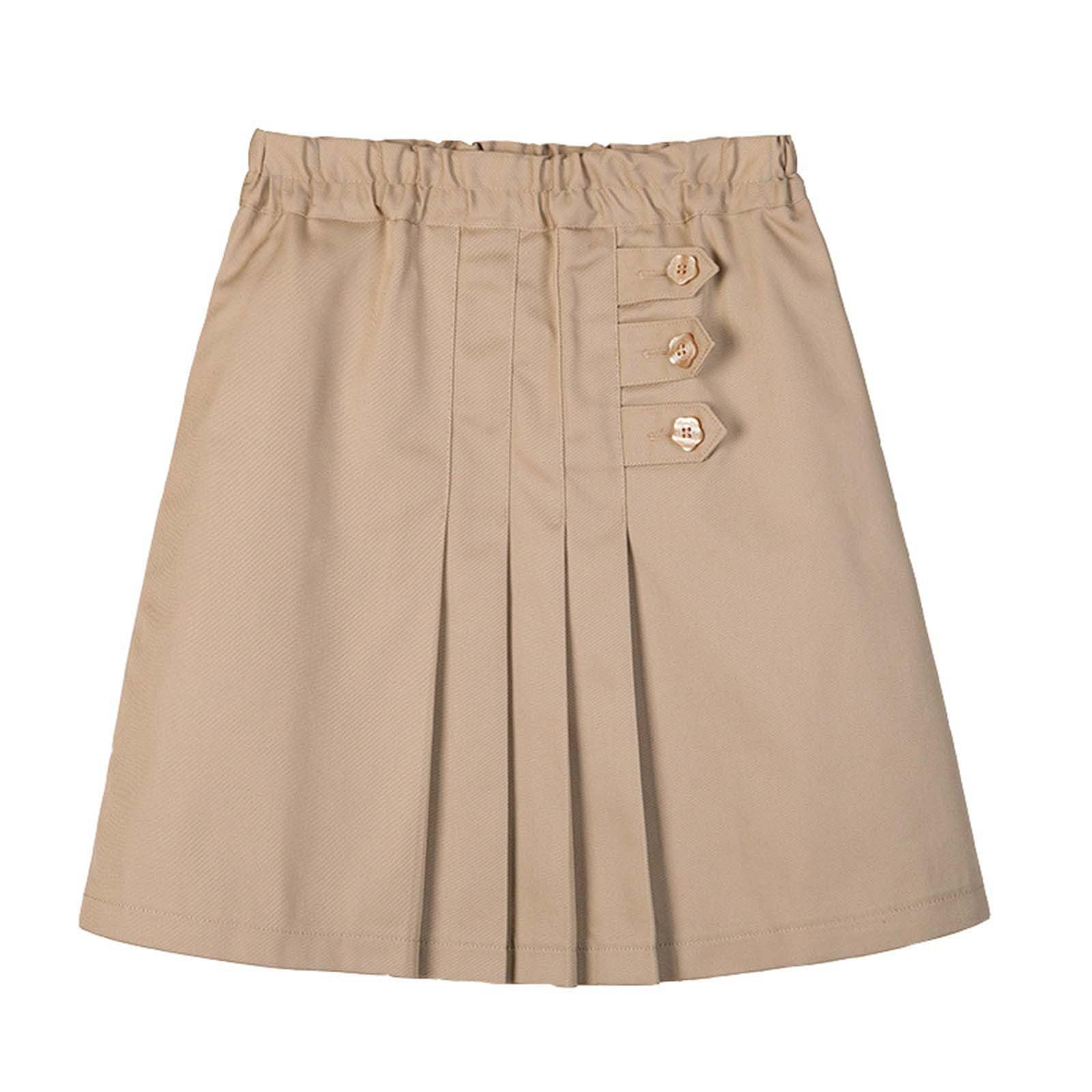 Falda plisada británica de niña para traje escolar casual de verano 6