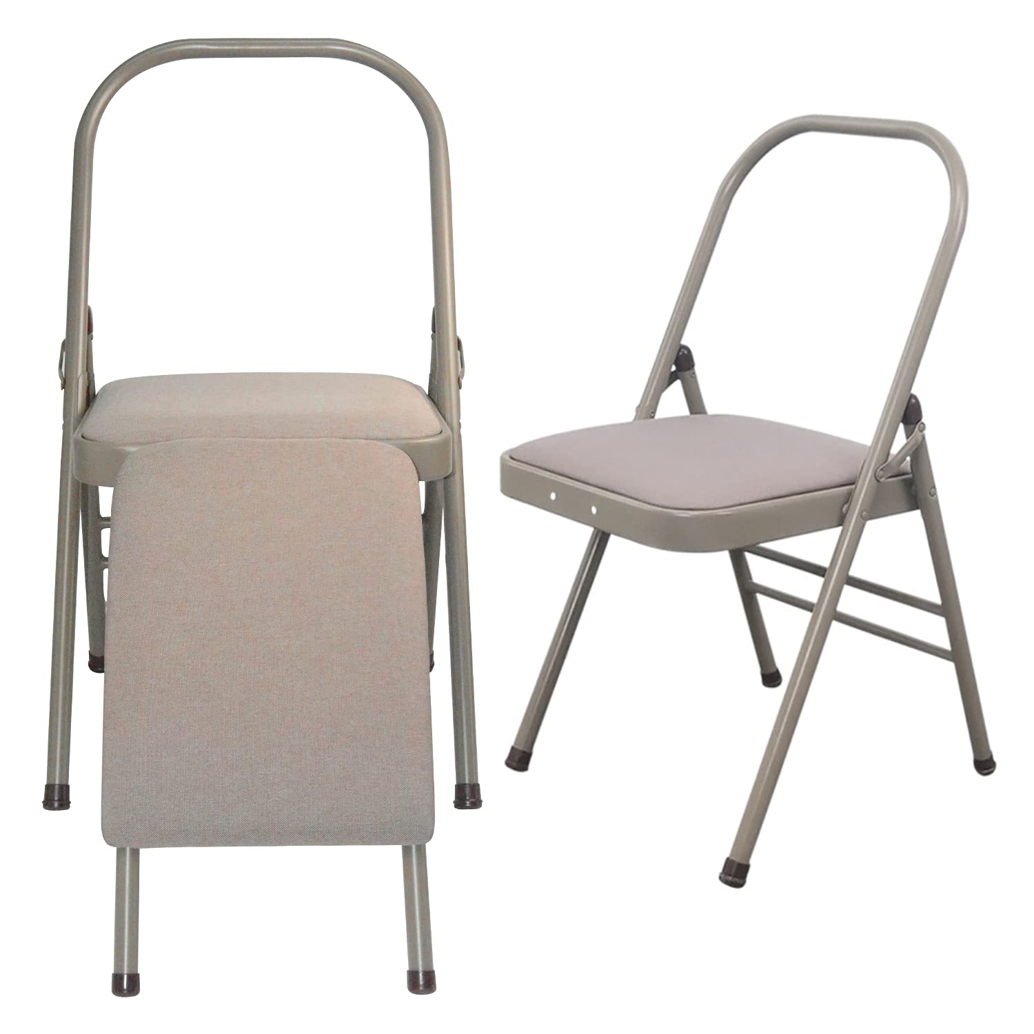 Buy Nisorpa Yoga Auxiliary Foldable Chair with Lumbar Back Support