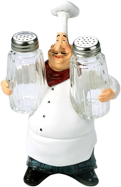 VIFERR Chef Figurine, Resin Chef Figures Cute Chef Statue Model Chef Ornament for Home Kitchen Restaurant Decoration Chirstmas Birthday Gift