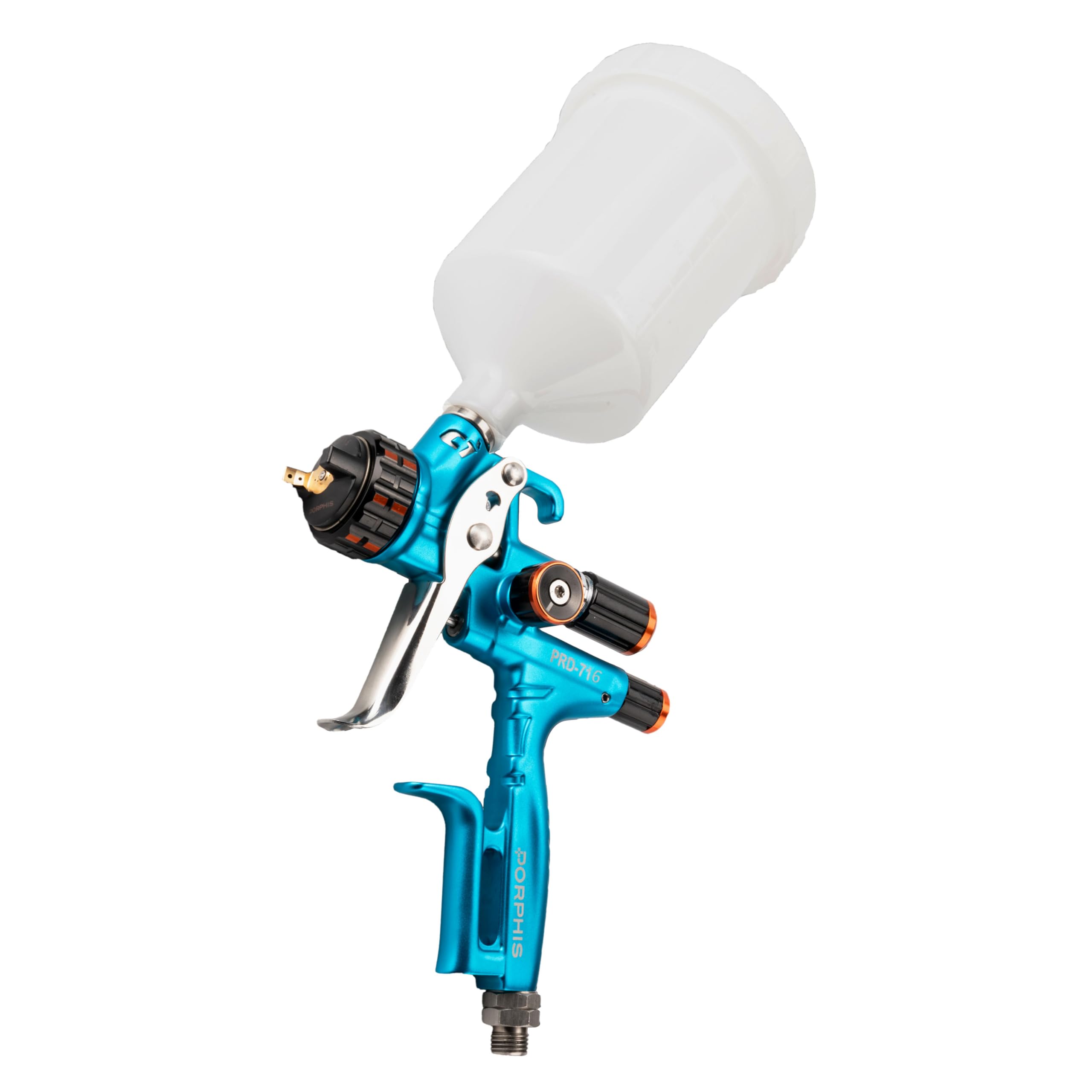 Pistolet de retouche peinture automobile HVLP PRD-716 évite les coulures buse 1,3 mm bleu