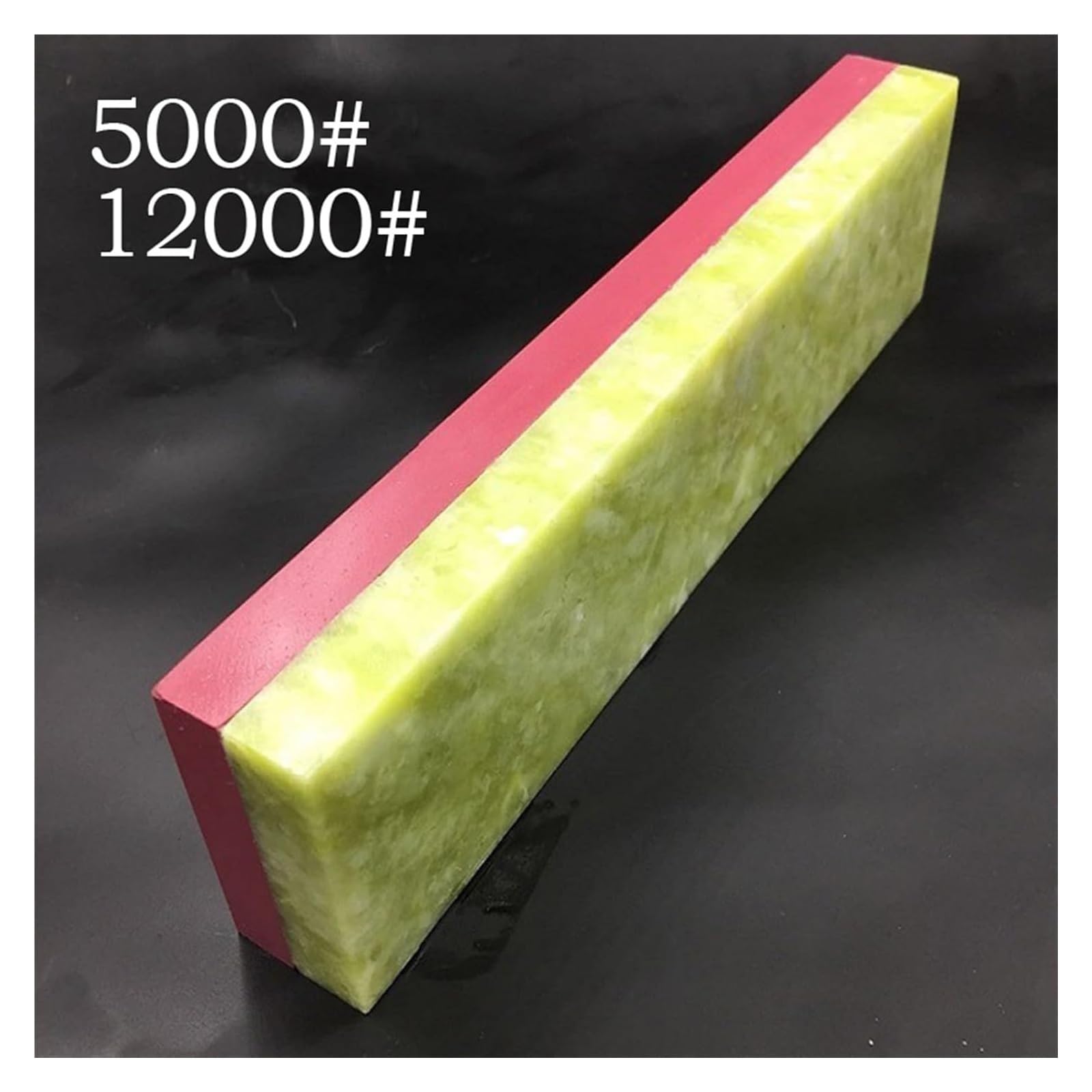 Kamień do ostrzenia noży kuchennych, Kamień do ostrzenia osełek, gradacja 5000/12000, dwustronny, wielokolorowy, 100x25x10 mm