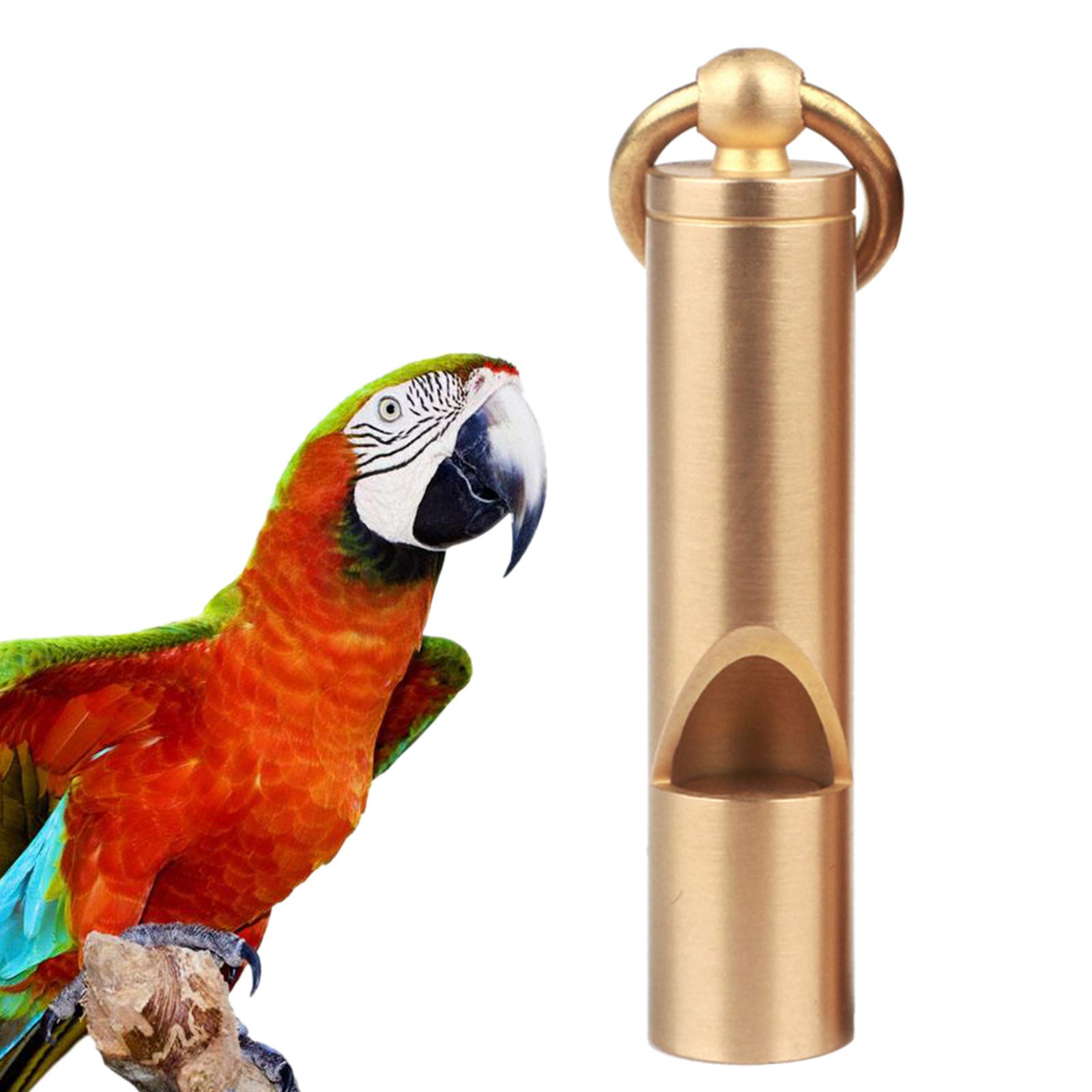 XISAOK Birds Whistle Copper Training Flute Pet Behavior Training Tool for Pigeons Doves Parrot Dogs Emergency Whistle