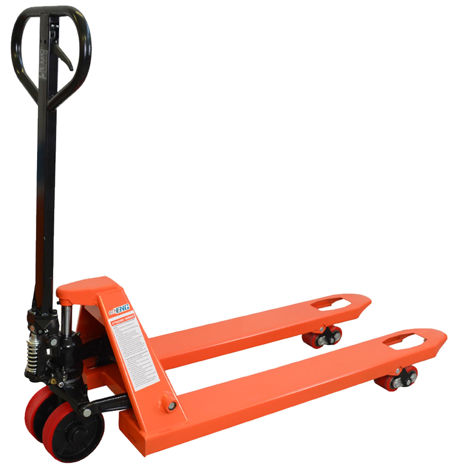 echoENG Transpallet manuale | Portata 2500 kg | Lunghezza forche 1150 mm | Ruote in PU | Carello elevatore doppi rulli | MA SL TT25