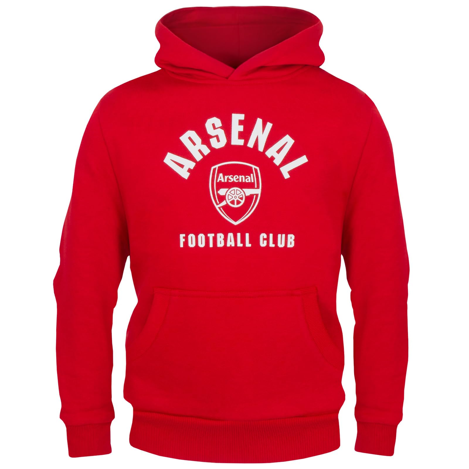 Arsenal Boys Red Fc Official Football Gift Fleece Graphic Hoody 10-11 Years