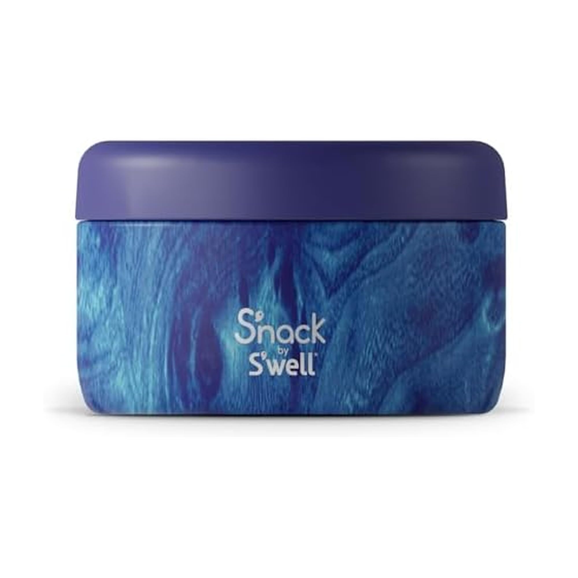 S'well S'nack Stainless Steel Food Container - 10 Oz - Azure Forest - Double-Layered Insulated Bowls Keep Food Cold for 10 Hours and Hot for 4 - BPA-Free