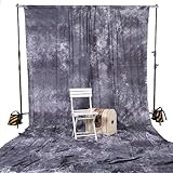 Square Perfect 8043 10 x 20 Inches Backdrop Muslin Photo Background Photography, Gray