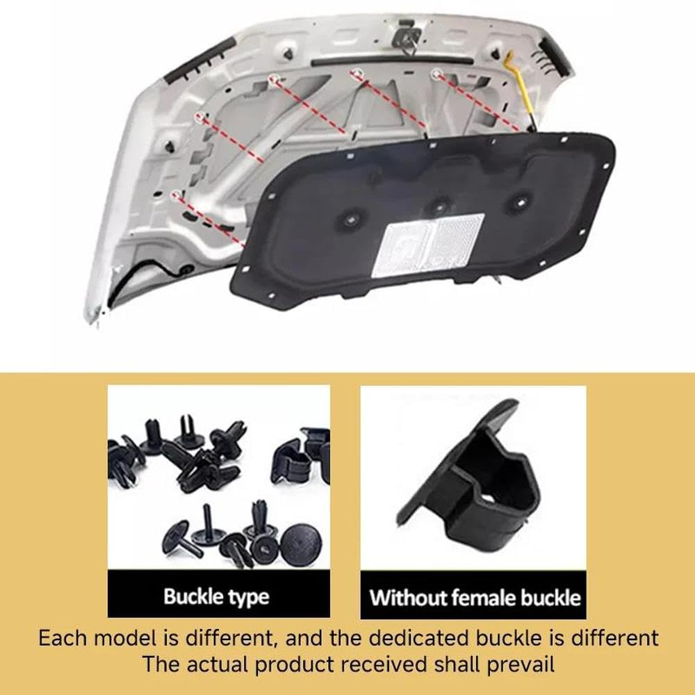 Pour Jeep Wrangler JL 2018~2024 Capot Avant Moteur Isolation