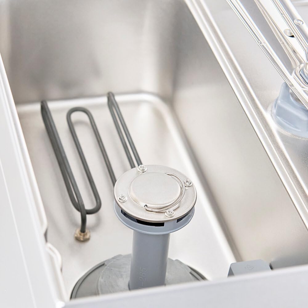 GastroHero Haubenspülmaschine ECO HSME54SL 400 V mit Reiniger- & Klarspüldosierer Ablaufpumpe 50x50 cm Gastro Spülmaschine