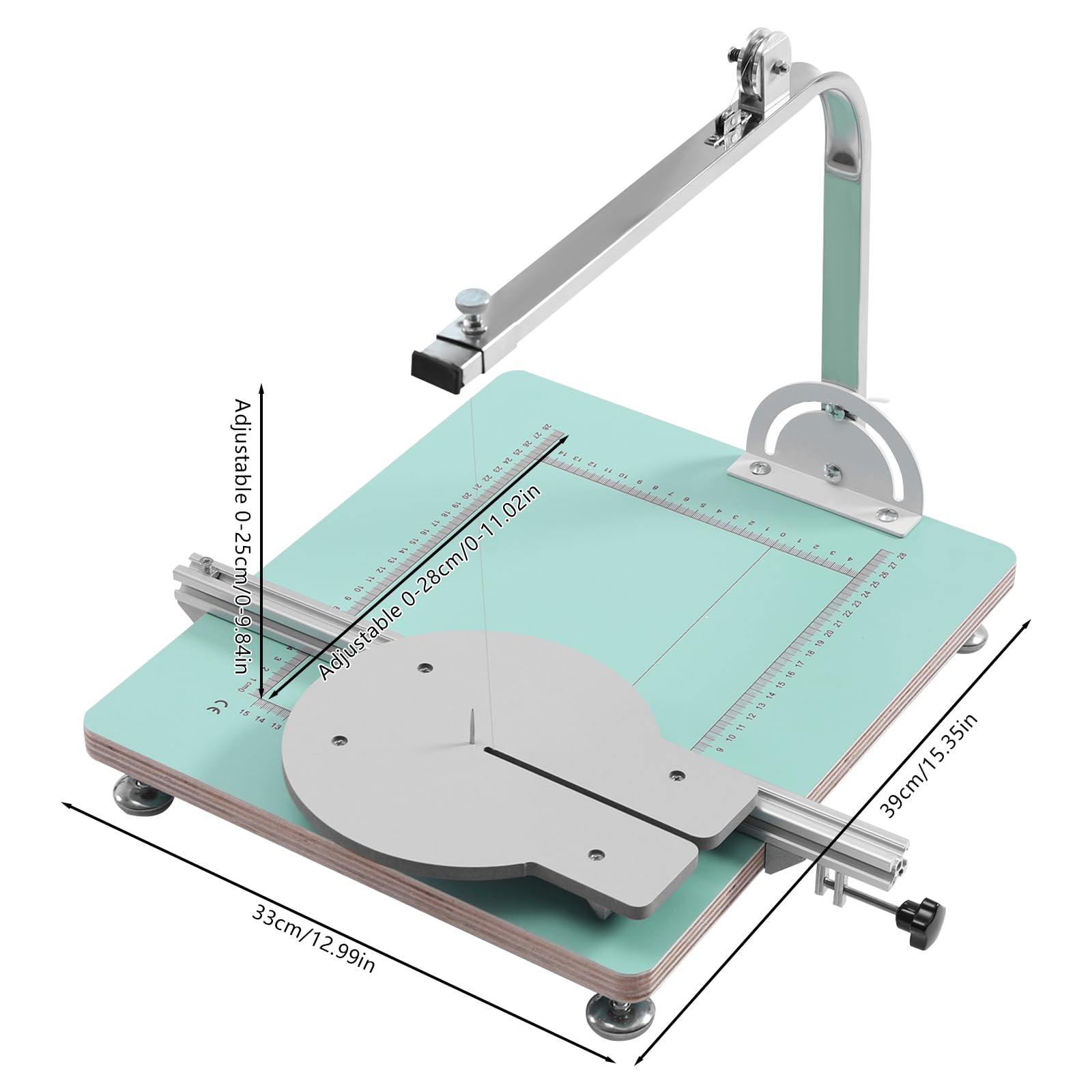 72W Foam Cutter Hot Wire Foam Cutting Machine Countertop Foam Cutting Tool Sponge Styrofoam Cutting Working Table Adjustable Angle Foam Board Cutter
