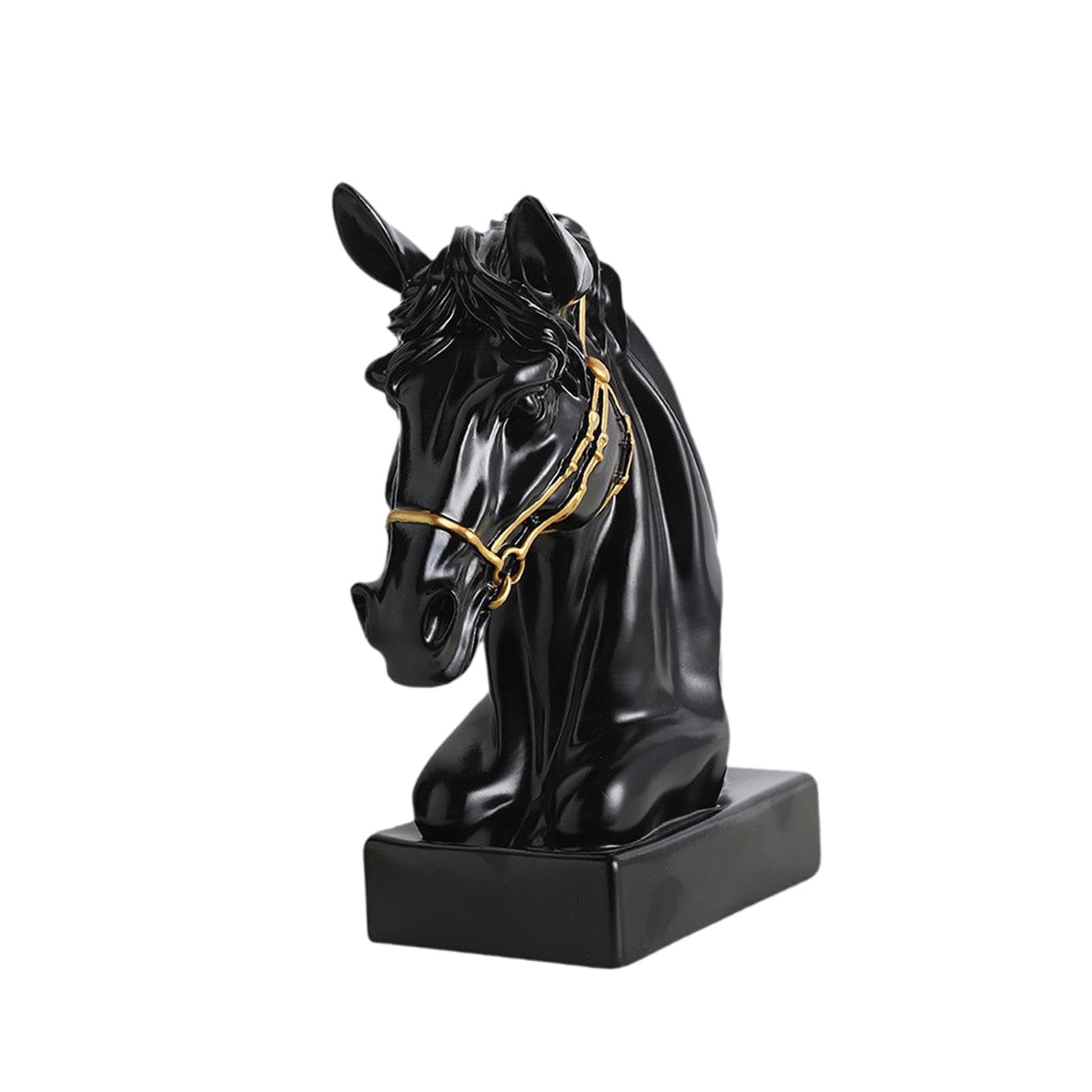 Colcolo Estatua de Cabeza de Caballo Decorativa, decoración del hogar, Elegante, Figura de de Caballo, Escultura para galería, estantería, Mesa