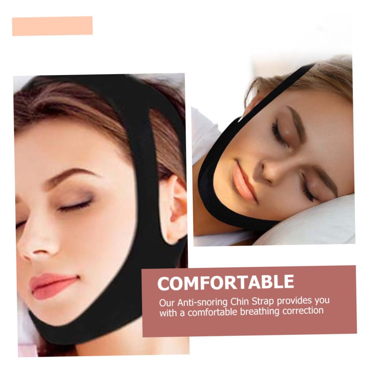 Beaupretty 5 Juegos Correas De Cadena Deje De Roncar Dejar De Roncar Stop Ronquidos Conveniente Correa Para Roncar Correa De Barbilla Para Hombres Tejido Elástico 2 Piezas * 5