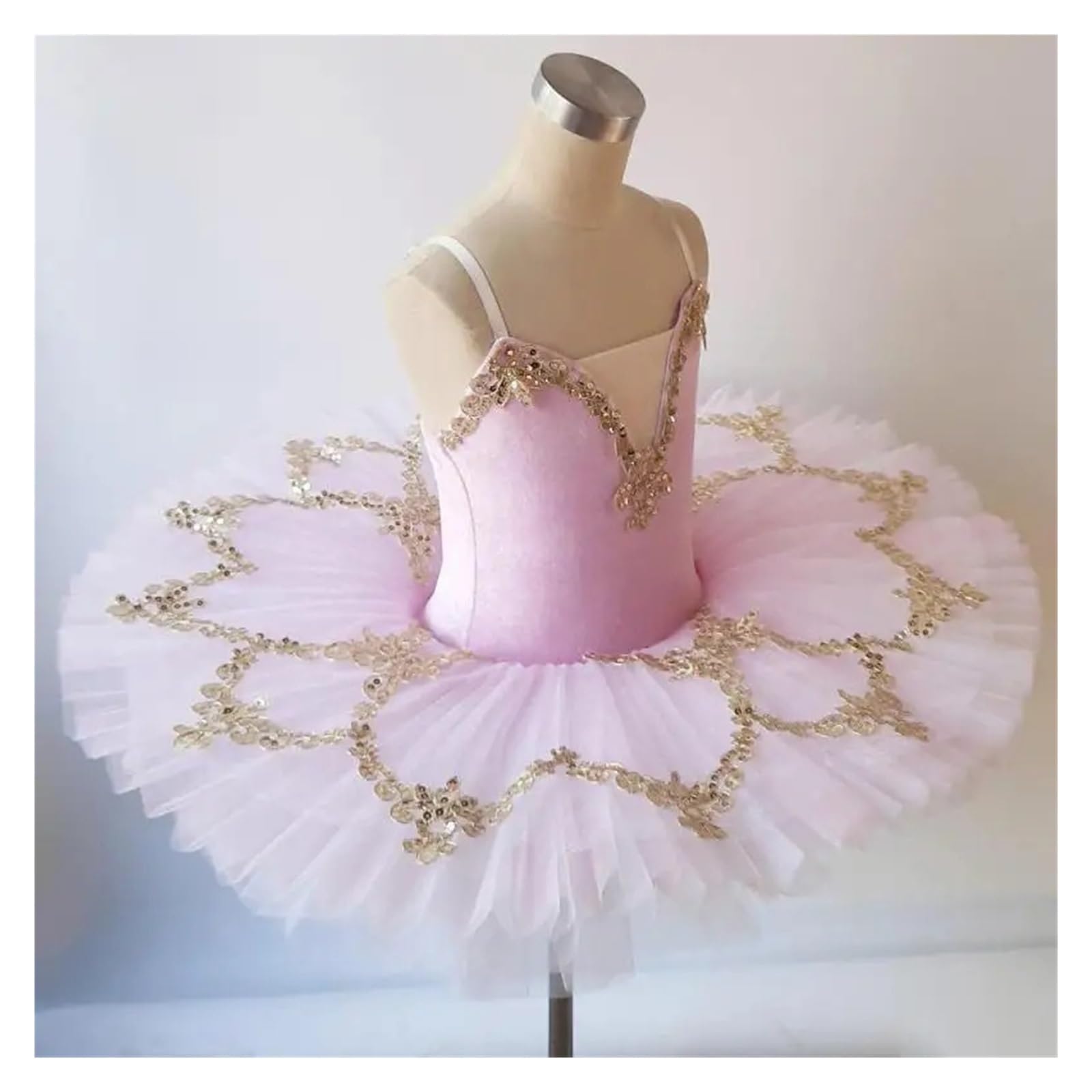 Robe Tutu Ballet Fille Robe de Ballet Rose for Filles, Tutu, Costumes de Danse de Ballet for Enfants, Robe de Ballerine, Robe de fête for Enfants sur scène de noël(Sky Blue,Height 110-120cm)
