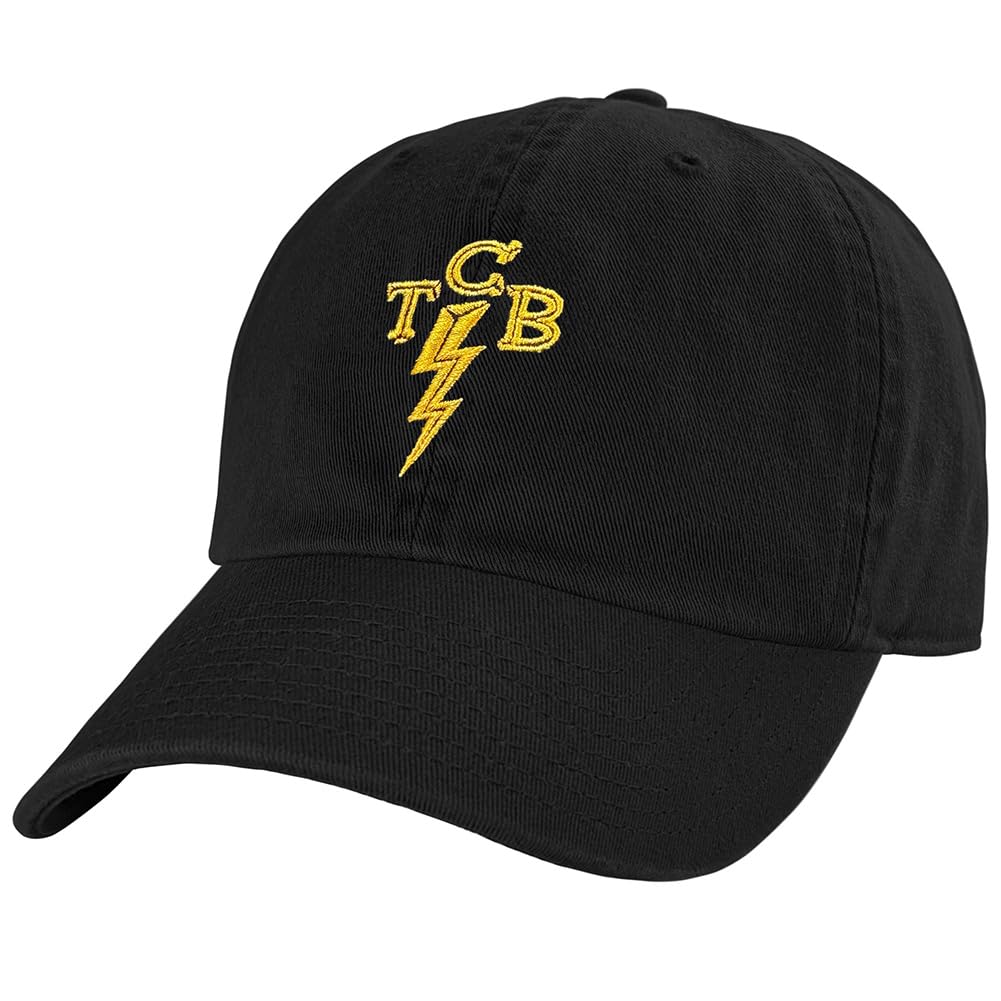 Official Elvis TCB Logo Dad Hat - The U18 Adjustable Relaxed-Fit Cap - Unisex for Men and Women, Black