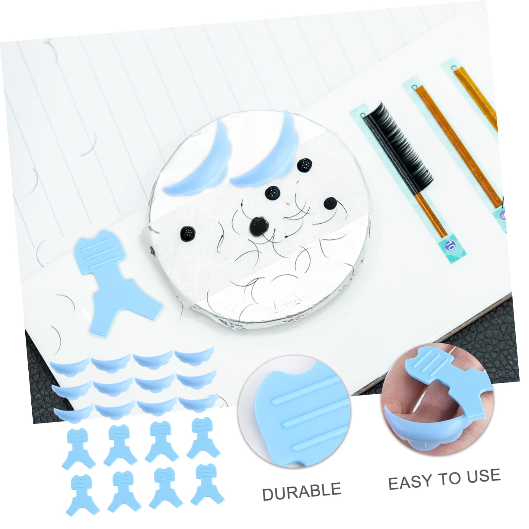 FRCOLOR 30paare Wimpern Perming Pads Mit Y-förmigen Bürsten Für Augenformen Geeignet Langlebig Für Wimpernverlängerung Und Lifting Sorgt Für Gleichmäßige Und Natürliche Wimpern