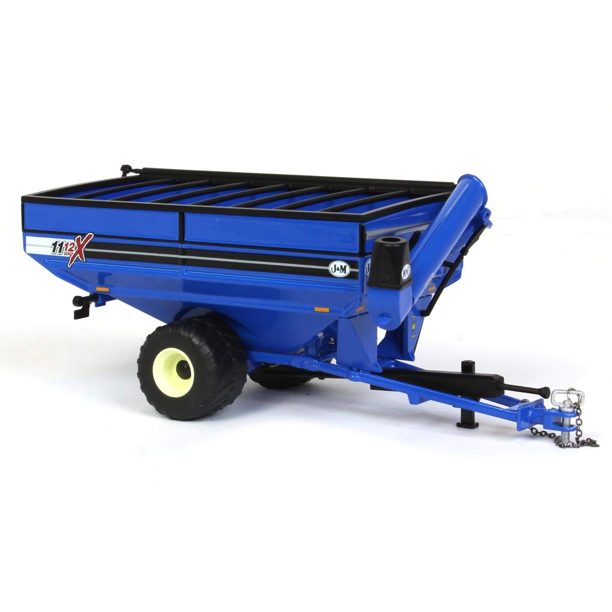 1/64 J&M 1112 Blue Grain Cart with Large Singles JMM-004