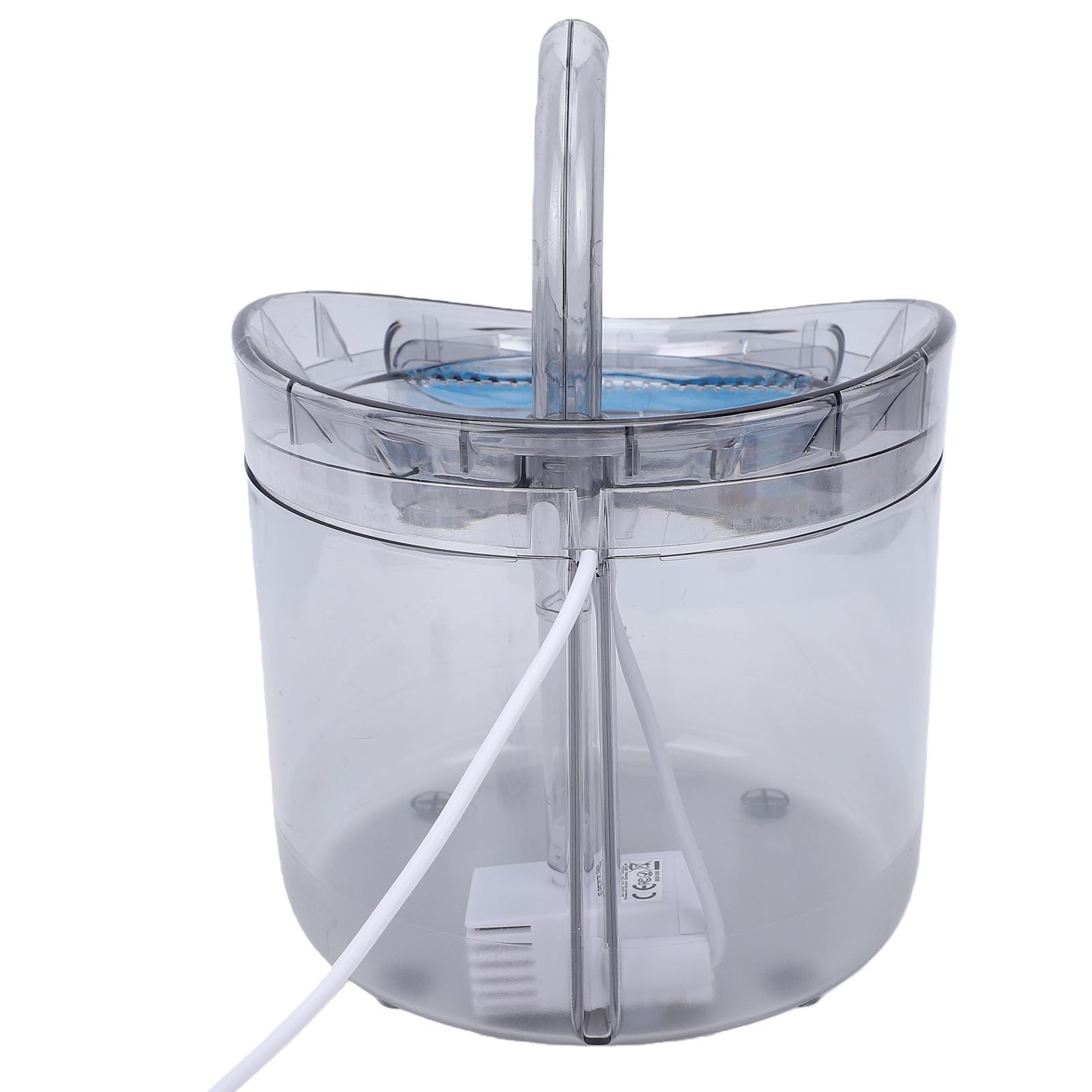 Annadue Fontana per Animali Domestici Ad Energia Solare, Fontanella Automatica per Cani Gatti da 2 Litri, Distributore d'acqua per Interni Ed Esterni Alimentato Tramite USB con Pompa di Circolazione