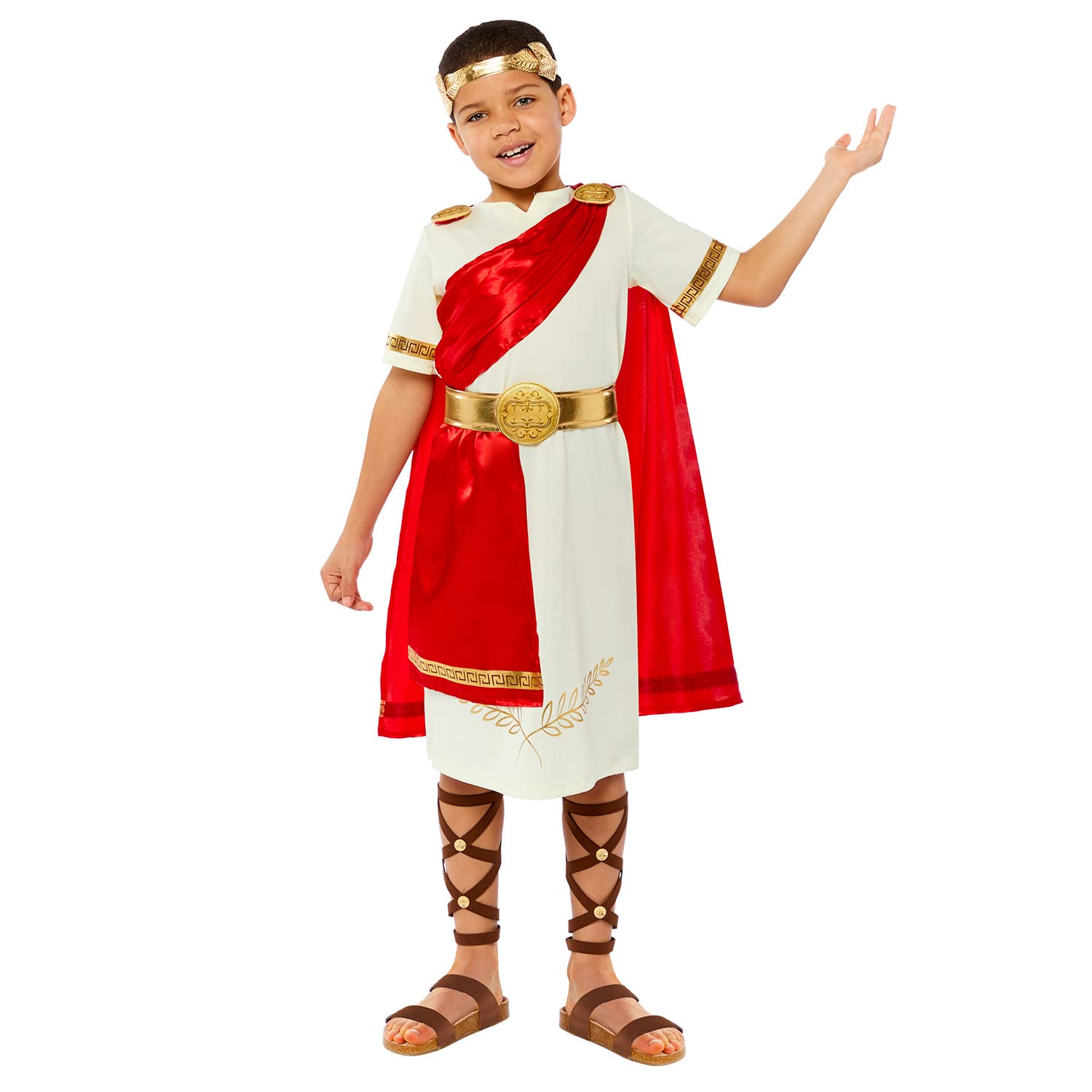 Roman Emperor Deluxe Child Various Sizes - 6-8 Years