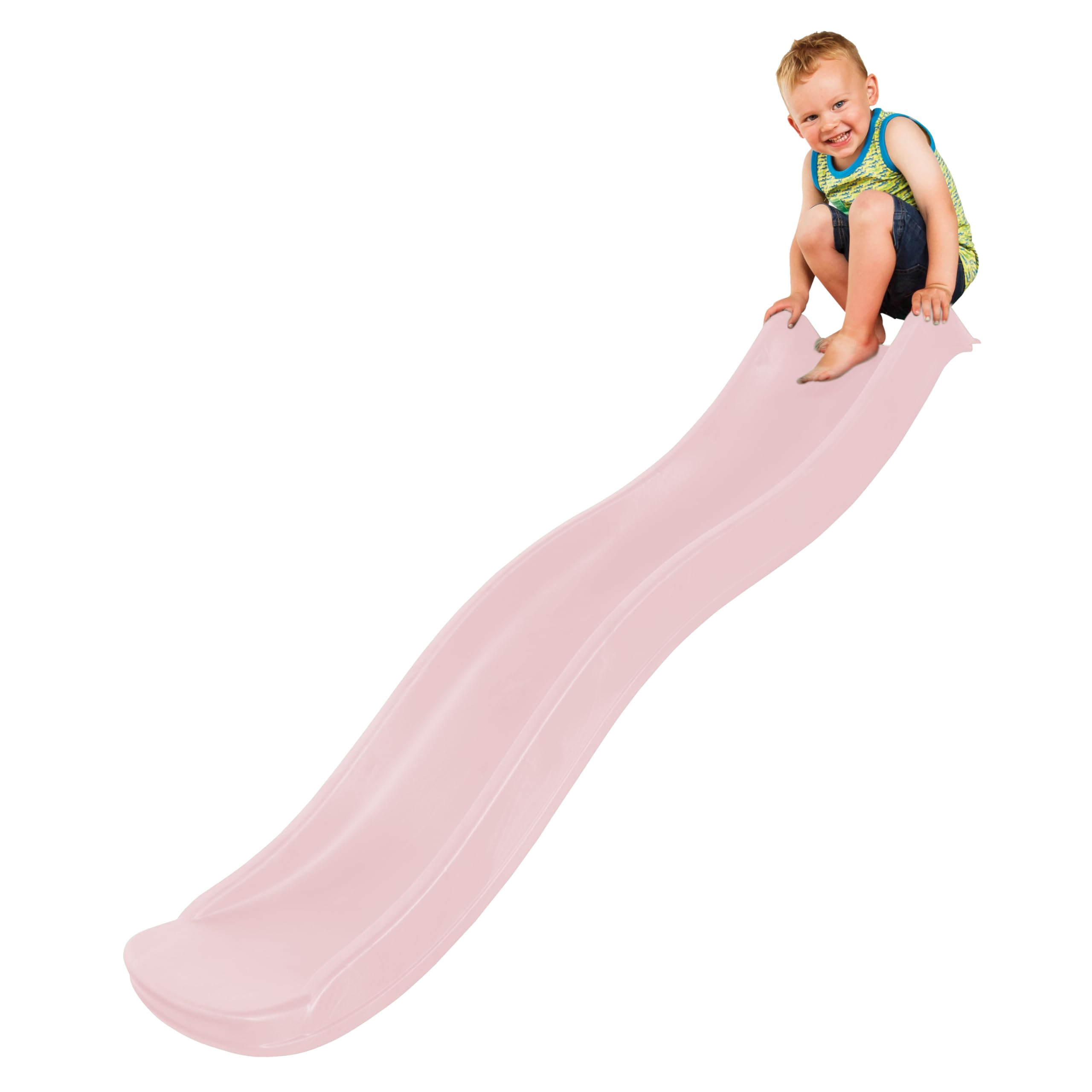 AXI Sky175 Tobogan Rosa Pastel con Conexion de Agua - 175 cm | Elemento Adicional para Torre de Juegos Infantiles | Adicional para Altura de Plataforma 90 cm.