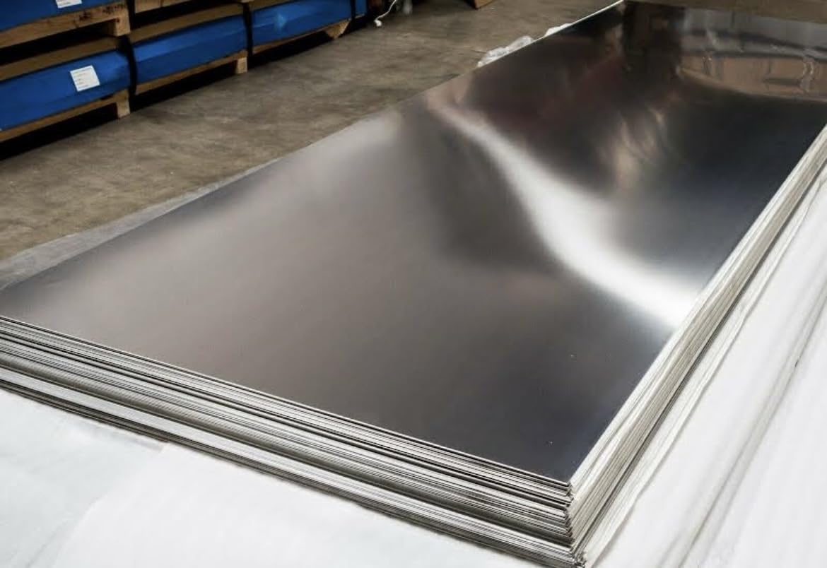 430 Stainless Steel Sheet Metal 24GA (1 PC) - 48" x 96" #4 Brushed Finish