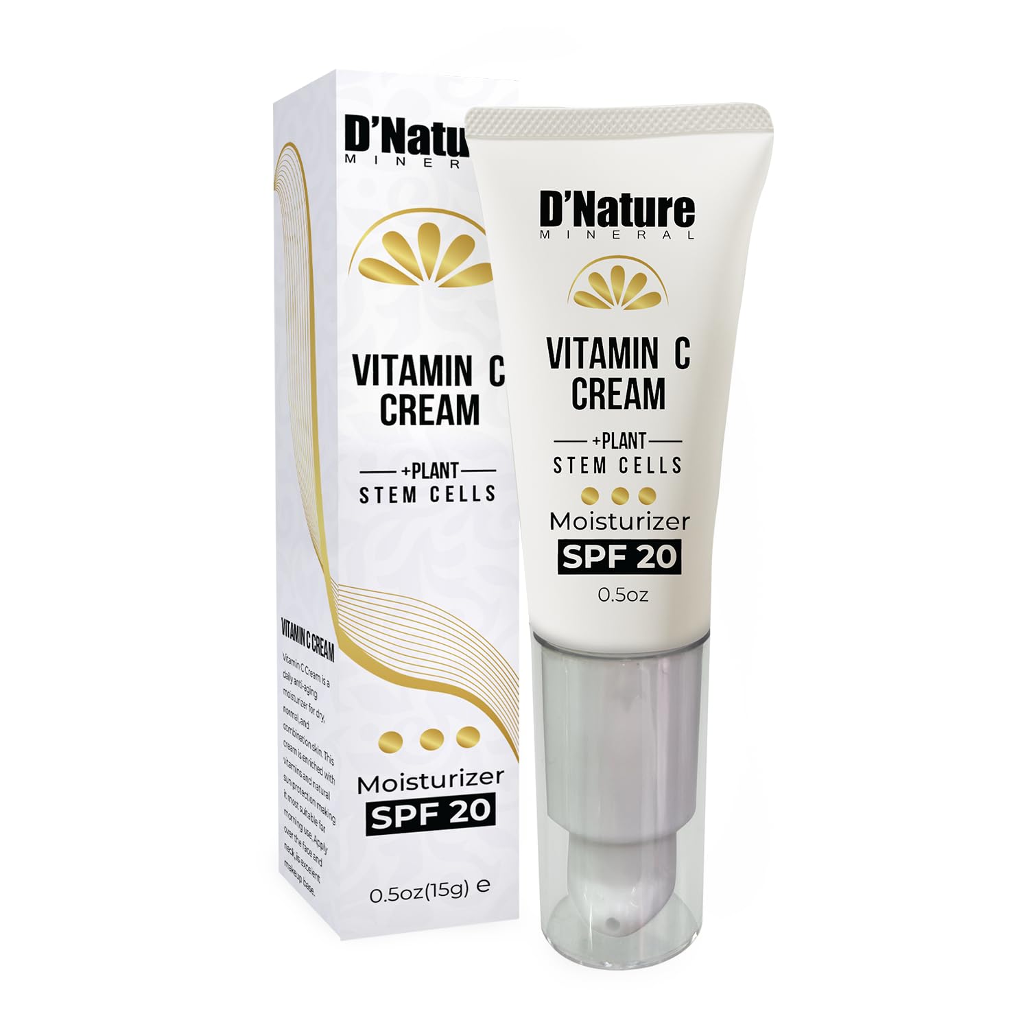 Amazon.com: D'NATURE MINERAL Vitamin C Face Moisturizer with SPF 20, Facial  Moisturizing and Brightening Cream With Shea Butter, Kiwi Extract, Jojoba  Oil, and Avocado Oil, Vegan Ingredients, 0.5 fl oz : Beauty