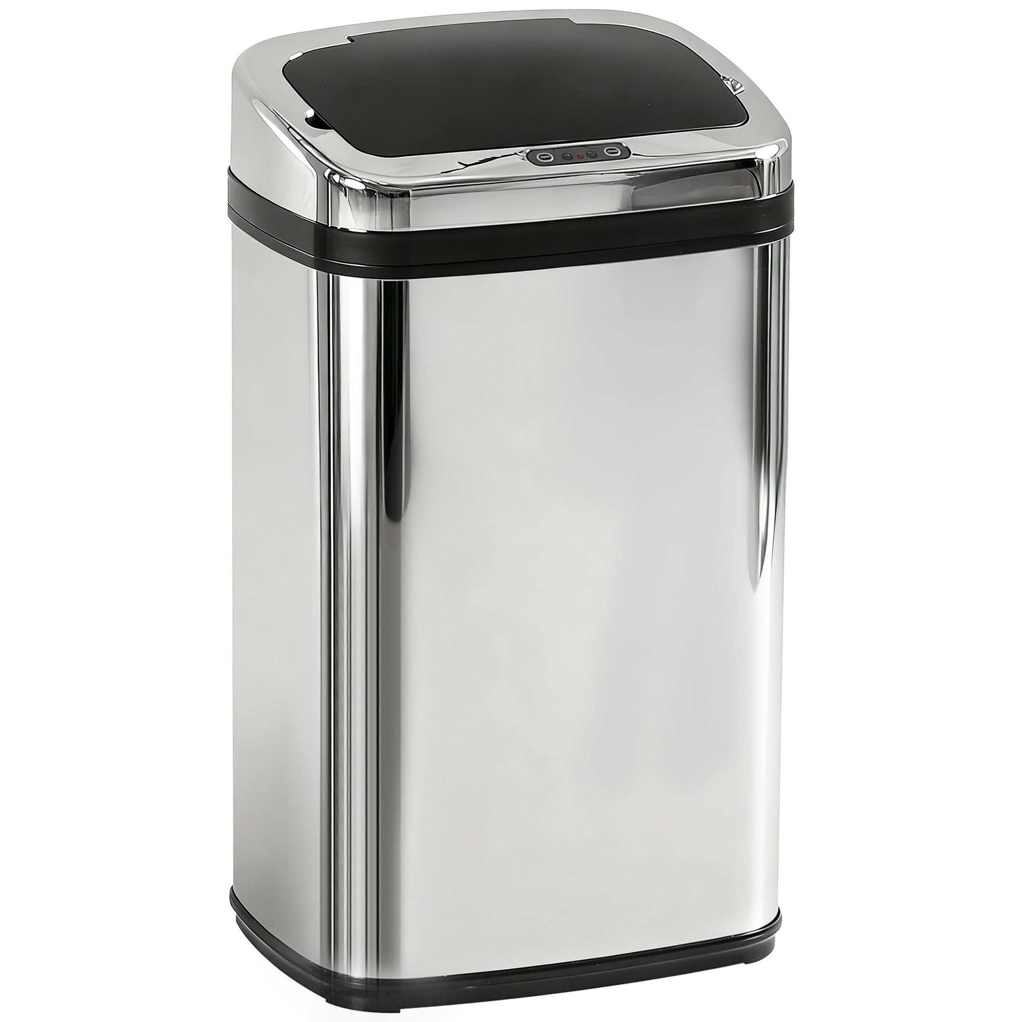 HOMCOM Stainless Steel Sensor Bin Kitchen Bin for Home Office Silver