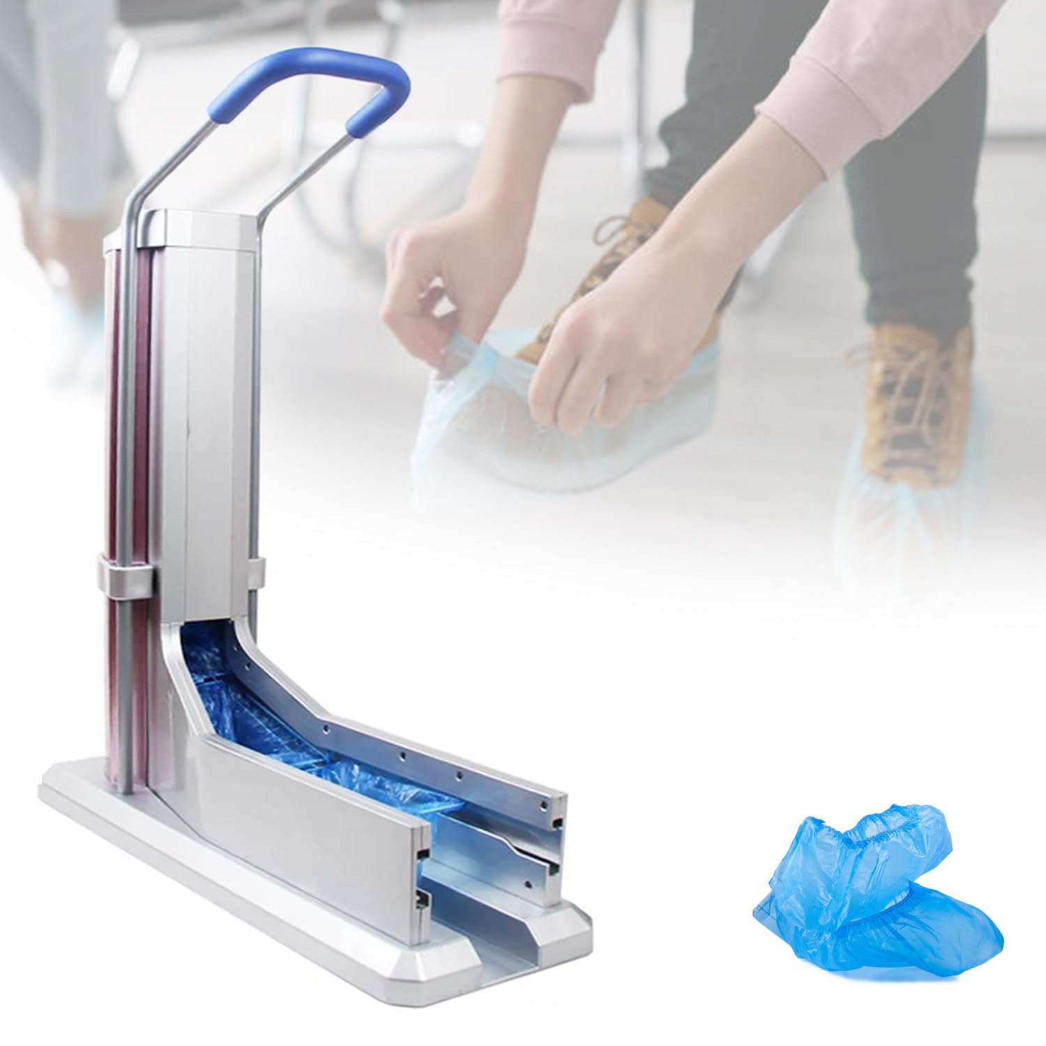 Distributeur Portable De Couvre-Chaussures avec Grande Capacité B
