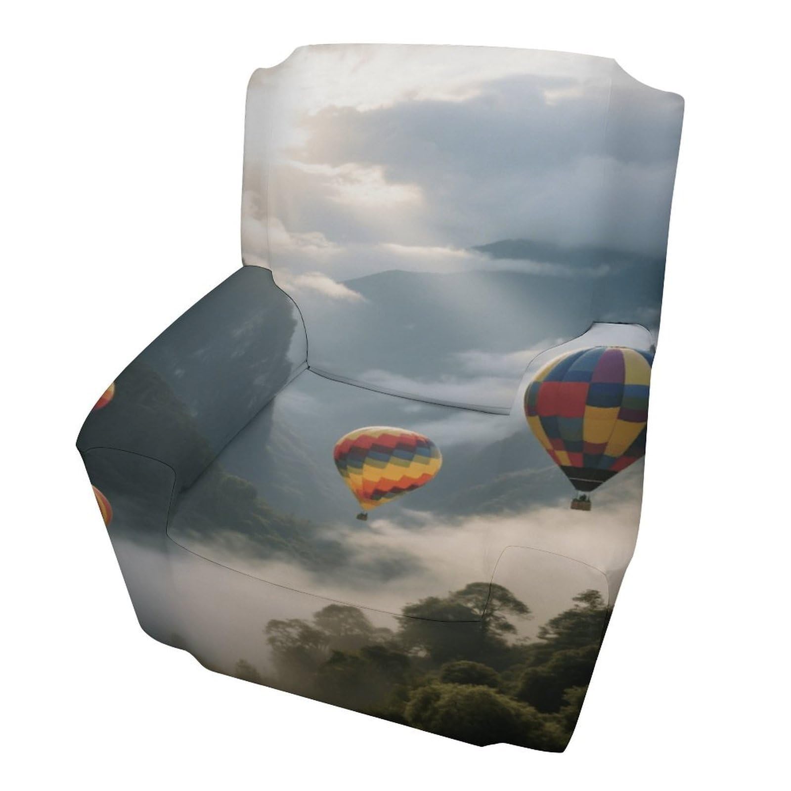 Fekiloot Style Hot Air Balloon Valley Couch Cover Sofa Cover Sofa Slipcover