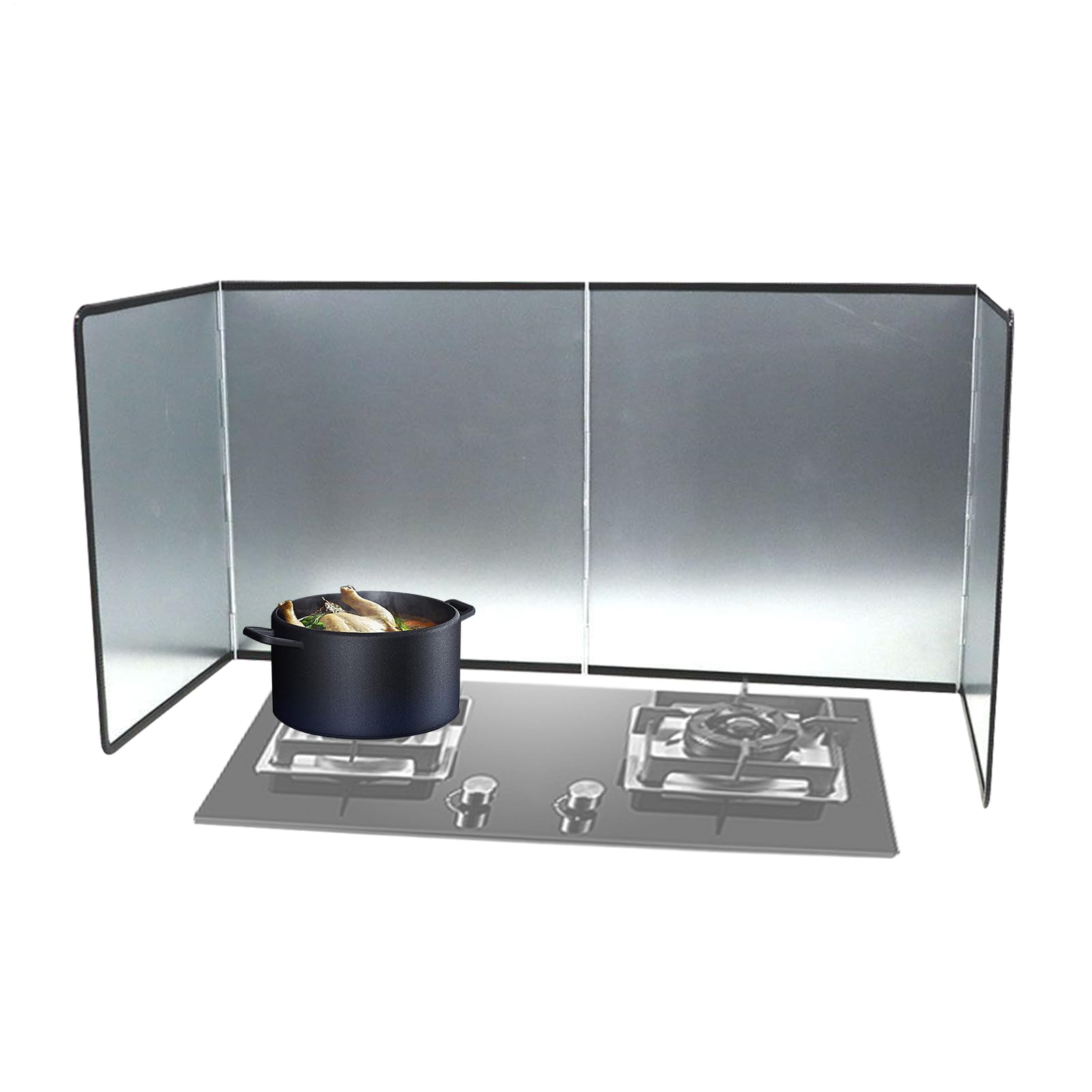 Protector Contra Salpicaduras De Pantalla Antiaspersion | Protector Plegable de Grasa para Sartén Freidora Cocina Encimera Pared